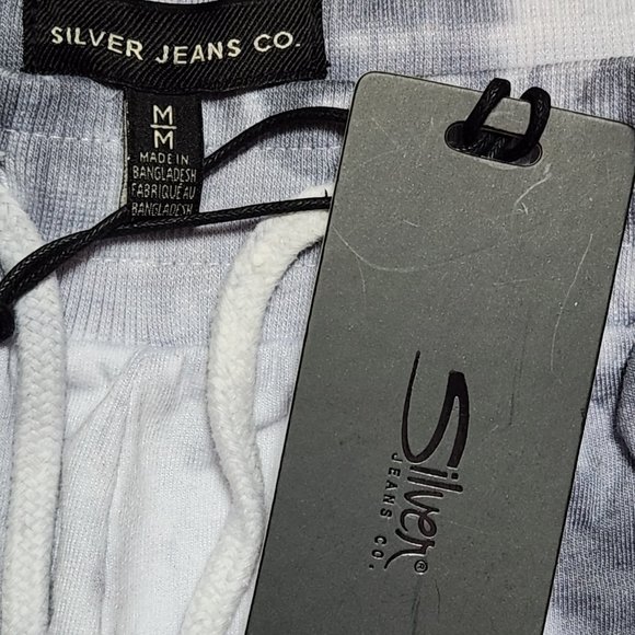 SILVER Women's Blue Fleece Lined Tie-Dye Joggers - NEW NWT - Picture 8 of 8